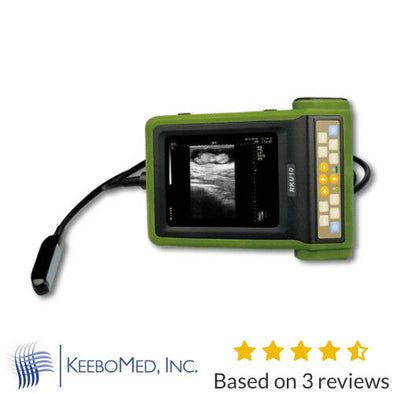 RKU-10 Best Veterinary Handheld Palm Ultrasound Scanner With Rectal Probe & Arm