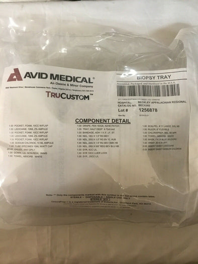 Avid Medical Biopsy Tray (614KMD)