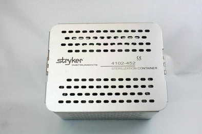 Stryker Instruments Sterilization Container 4102-452 Case With Instrument Tray