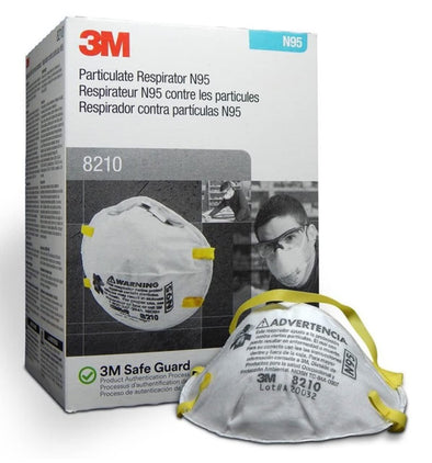 3M Personal Protective Equipment Particulate Respirator 8210 + N95 + Smoke + Dus
