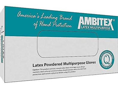 Ambitex Nitrile Gloves Powder Free, Small, 100 / CT