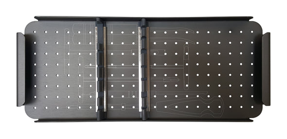 KeeboMed Orthopedic Systems Veterinary Orthopedic Instrument Case 3.5/4.0 With Screw Rack Middle Tray