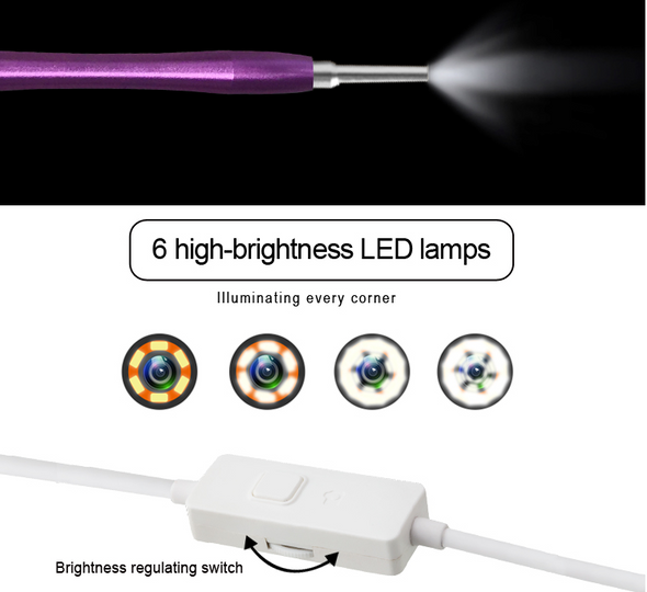 6 High Brightness LED Lamps Endoscope