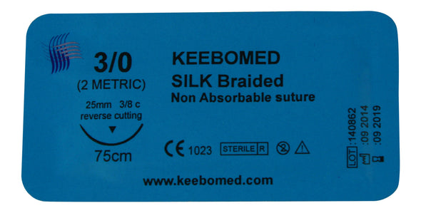 Keebomed Sutures Surgical Suture Silk Braided
