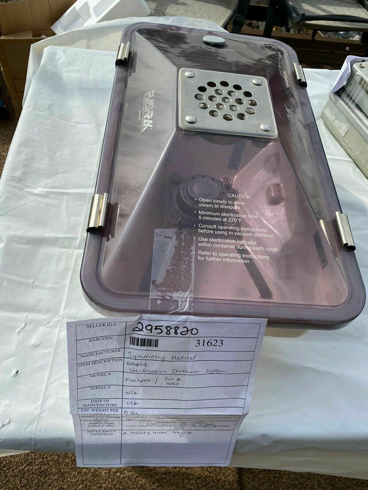 Symmetry Medical 9040 FlashPak Sterilization Container Case – KeeboVet ...