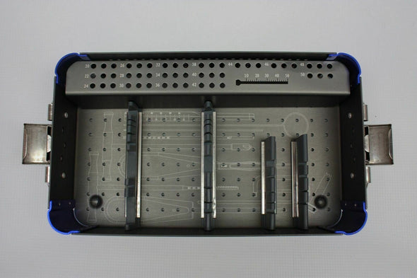 Empty Orthopedic 4.5mm Cannulated Screw Rack, Instrument Case, Small, 1 Level