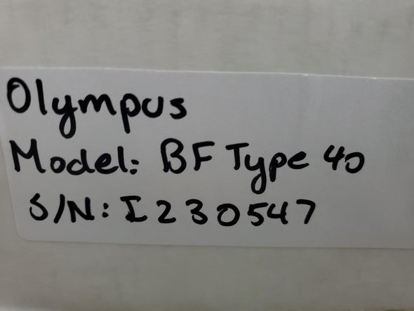 OLYMPUS BF Type 40 Endoscope