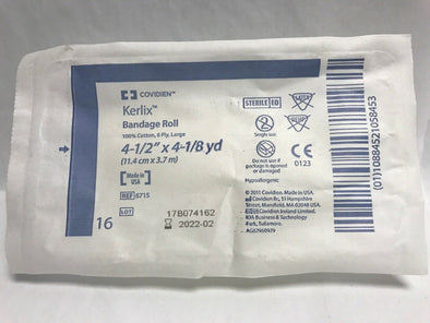 Covidien Kerlix Bandage Roll 4-1/2" x 4-1/8 yd.--Lot of 8 (164KMD)