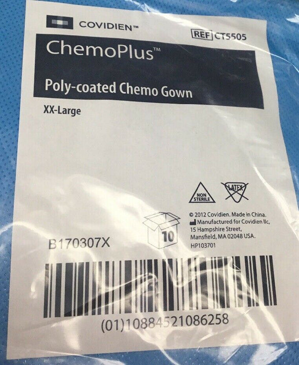 Covidien ChemoPlus Poly-coated Chemo Gown (626KMD)