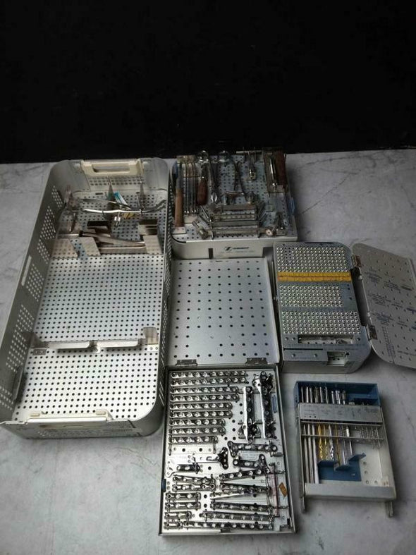 ZIMMER MINI FRAGMENT INSTRUMENTATION SET ORTHOPEDIC USED