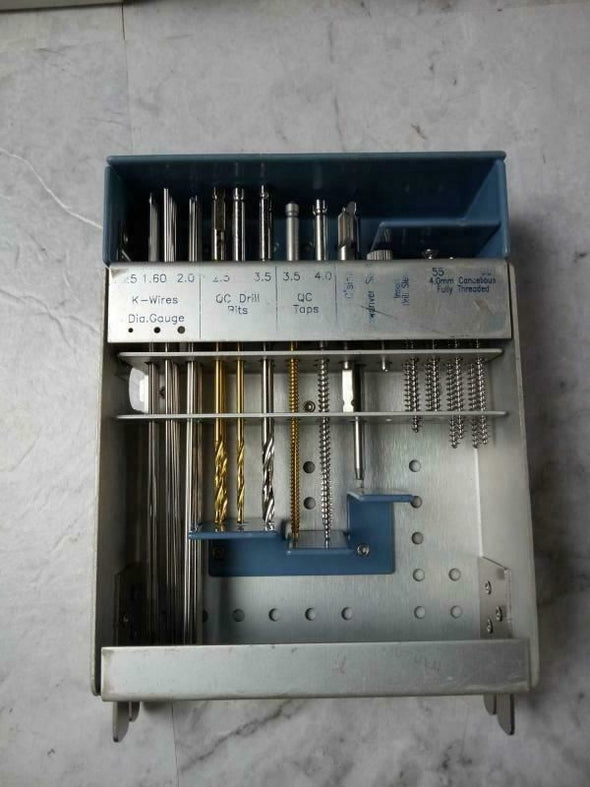 ZIMMER MINI FRAGMENT INSTRUMENTATION SET ORTHOPEDIC USED