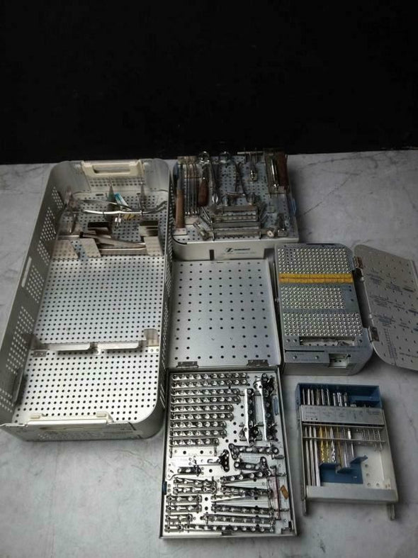 ZIMMER MINI FRAGMENT INSTRUMENTATION SET ORTHOPEDIC USED