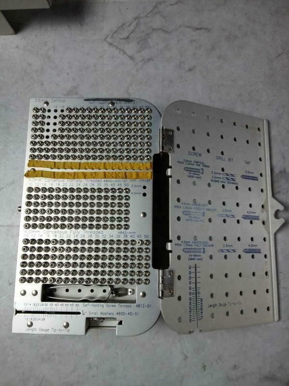 ZIMMER MINI FRAGMENT INSTRUMENTATION SET ORTHOPEDIC USED