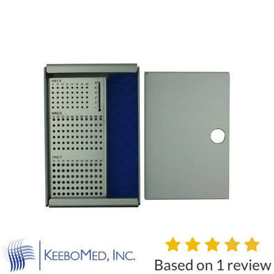 Small Orthopedic Screw Rack, Case With Cover for 1.5mm - 2.0mm - 2.7mm Screws