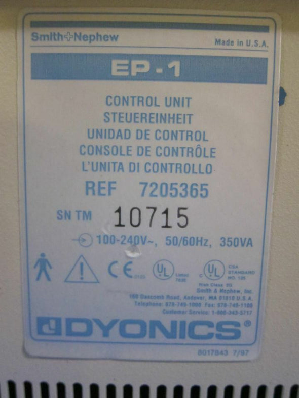 Smith & Nephew Dyonics EP-1 Endoscope Powered Instrument System