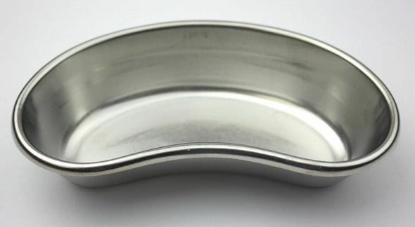 Thistle - Stainless Steel 6" Emesis Basin, Kidney Shaped Dish Container used