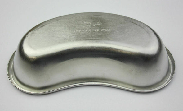 Thistle - Stainless Steel 6" Emesis Basin, Kidney Shaped Dish Container used