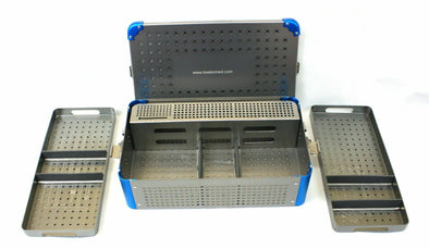 Orthopedic Instrument Empty Case, trays & rack 2.7-3.5-4.0 mm screws - KeeboMed