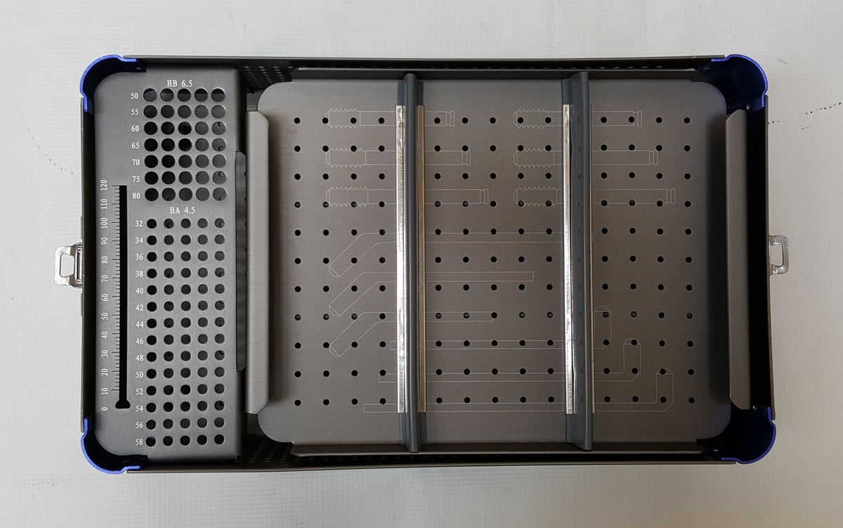 Empty Orthopedic Case for Instruments and 4.5mm and 6.5mm Screws, Rack ...