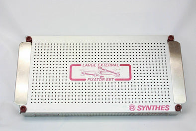 Synthes Large External Fixator Set Graphic Sterilization Case - No Instruments