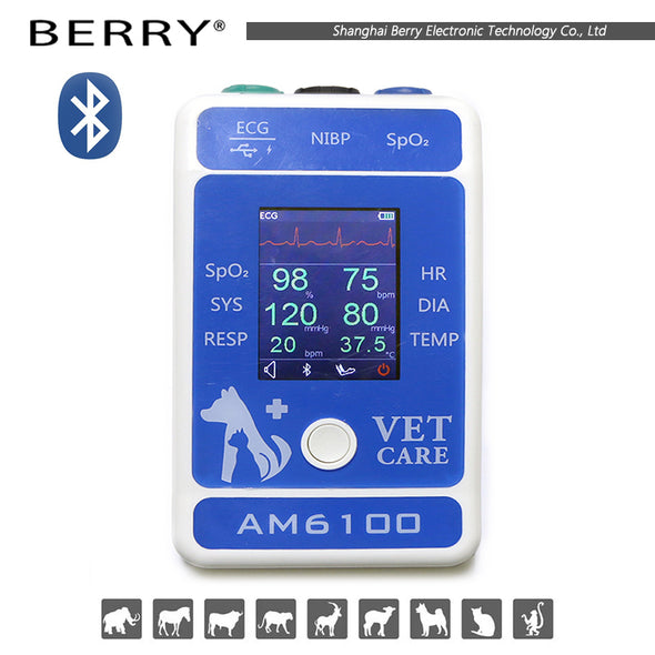 KM-31 Bluetooth App Ready Veterinary Multi-Parameter ECG Wave Monitor