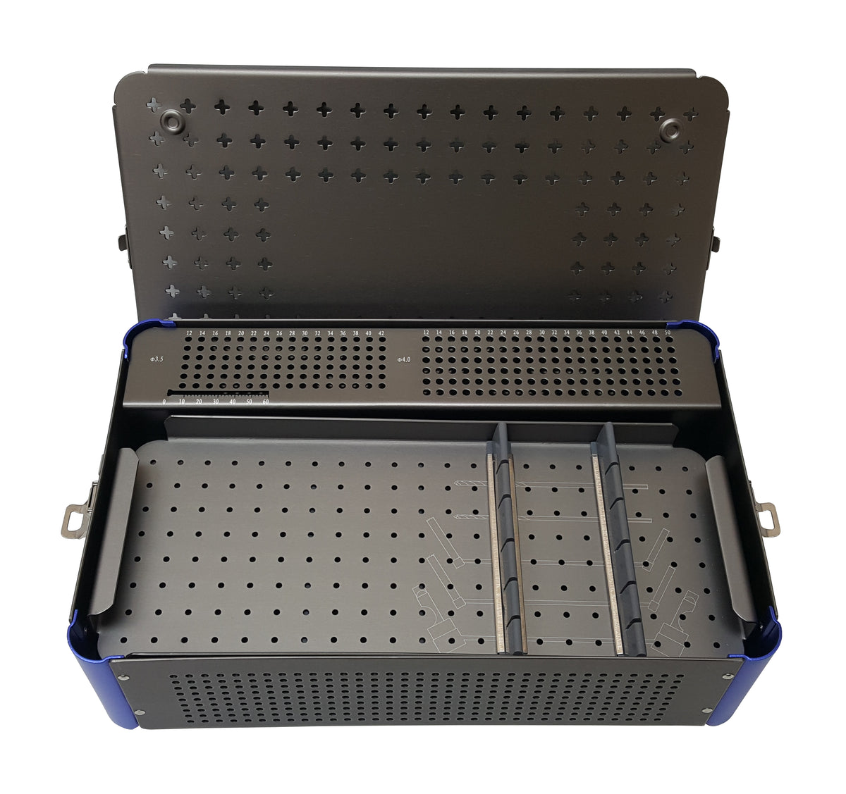 Veterinary Orthopedic Instrument Case 3.5/4.0 Screw Rack | KeeboVet ...
