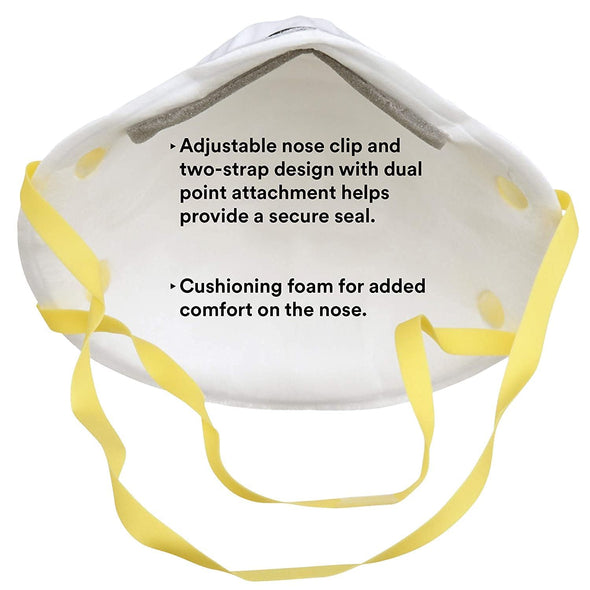 3M Personal Protective Equipment Particulate Respirator 8210, Pack of 160, N95,