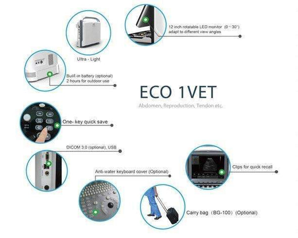 Chison ECO 1Vet,Portable Ultrasounds,Chison,KeeboVet Veterinary Ultrasound Equipment.