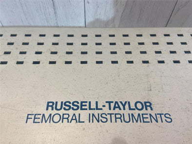 Russel-Taylor Femoral Instruments Cage with Tools 21"x12.5"x3.75"