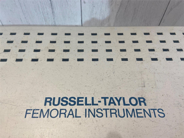 Russel-Taylor Femoral Instruments Cage with Tools 21"x12.5"x3.75"