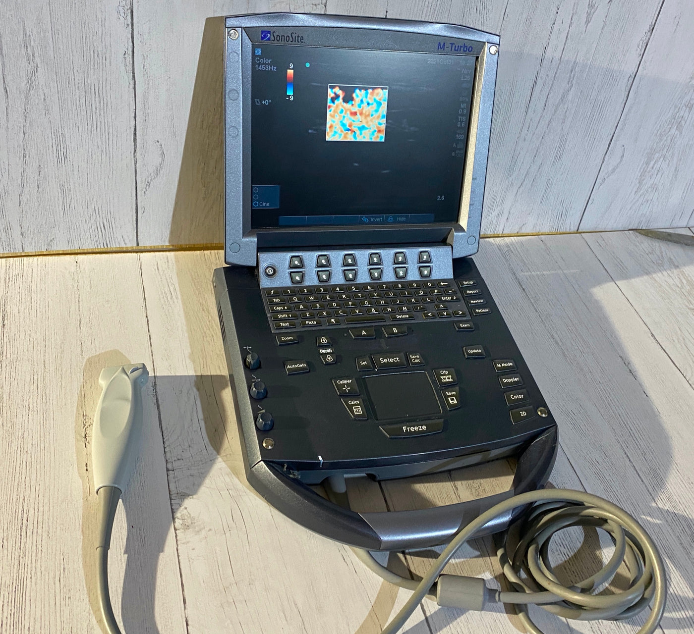 SonoSite M Turbo with one linear array probe L25 2008 – KeeboVet ...