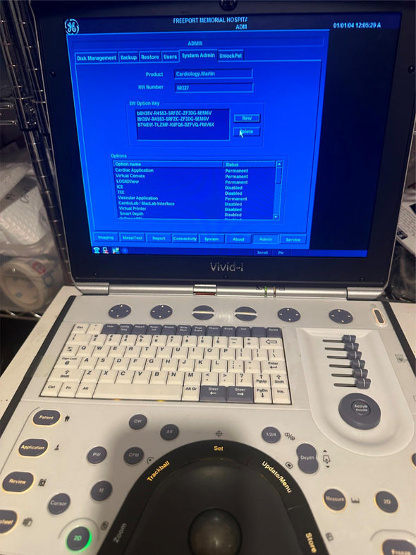 GE Vivid I Color Doppler Ultrasound & 3S-RS Phased Array Cardiac Probe
