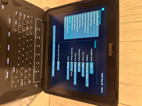 Sonosite Edge II Ultrasound 2016, DICOM  with Phased  Array probe rP19x
