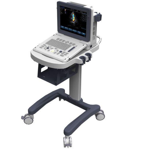 KeeboSono C7V CW Color Doppler Veterinary Ultrasound Scanner Mobile Trolley