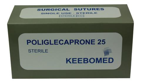 KeeboVet Veterinary Ultrasound Equipment Sutures Poliglecaprone 25 (Monocryl)