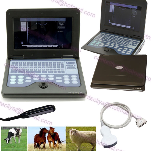 VET Veterinary Ultrasound Scanner For Equine/cows/sheep Rectal +Convex probe,USA 756040906177