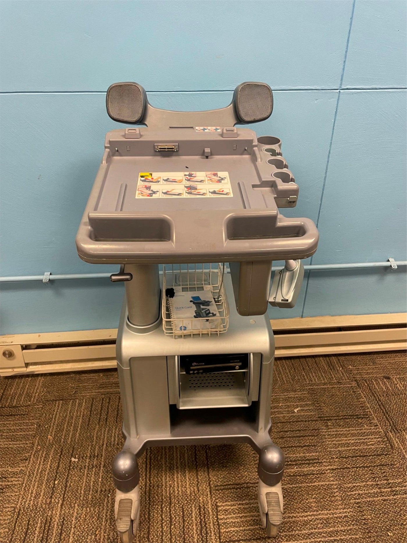 Mobile Trolley- Docking Cart for Ultrasound Machine: GE Logiq e ...